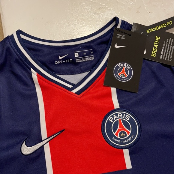NWT NIKE Paris Saint-Germain 2020/2021 Jersey Youth XL CD4508-411 MSRP $75 - Picture 2 of 8